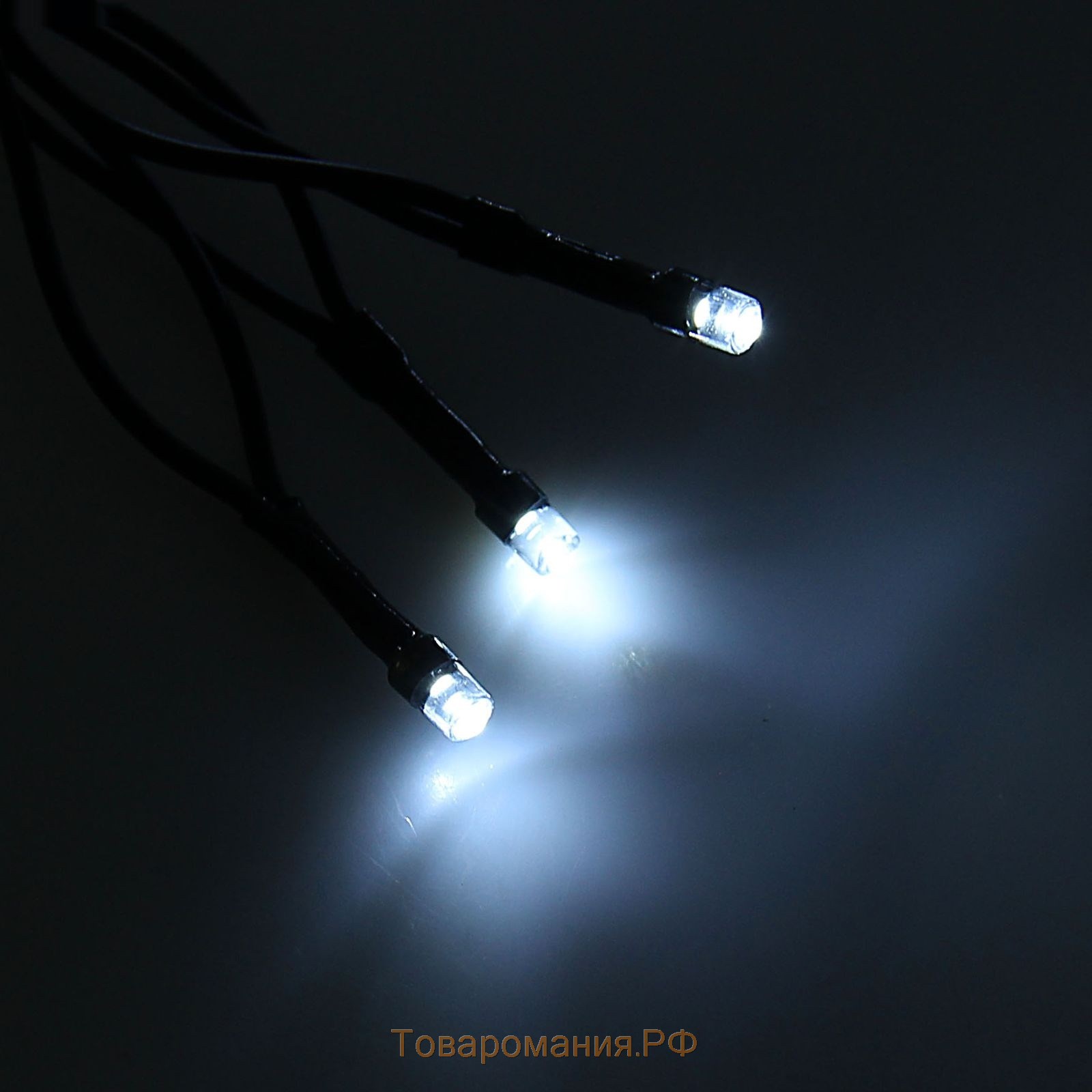 Гирлянда «Занавес» 2 × 9 м, IP44, УМС, тёмная нить, 1800 LED, свечение белое, 220 В