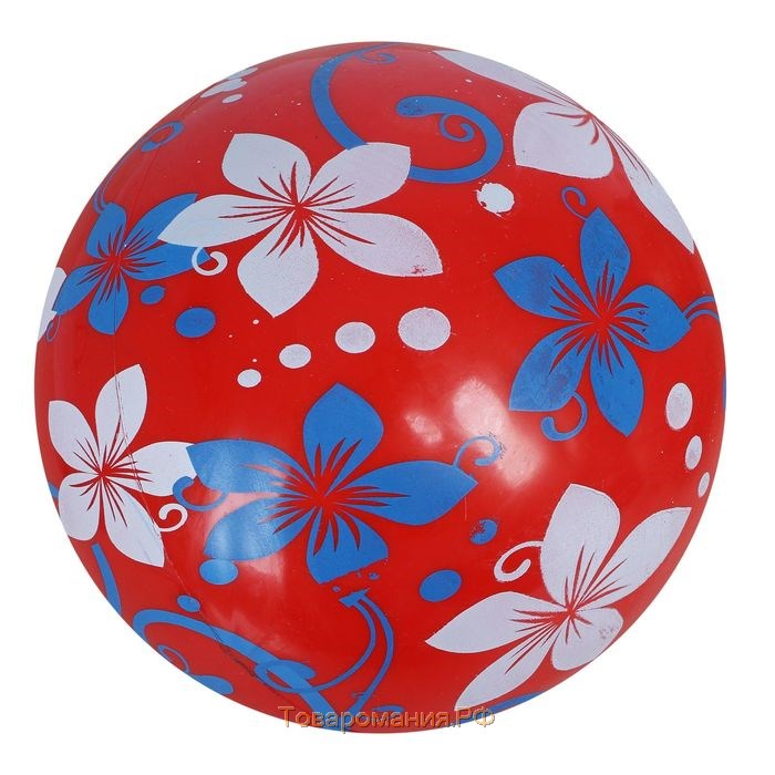 Мяч детский «Цветы», d=22 см, цвет МИКС