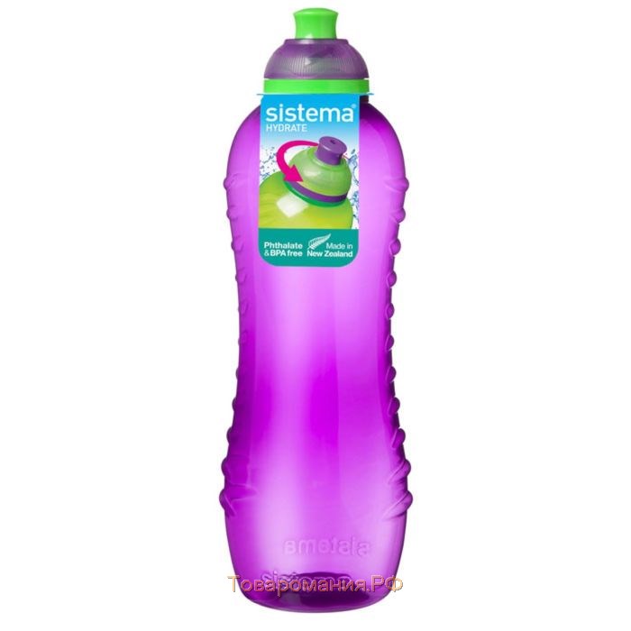 Бутылка для воды Sistema, 620 мл, цвет МИКС
