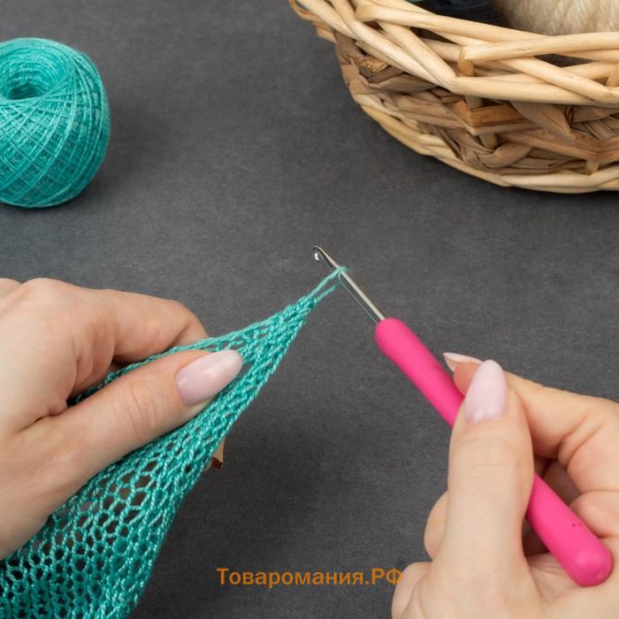 Набор крючков для вязания, d = 2-6 мм, 14 см, 9 шт, цвет разноцветный