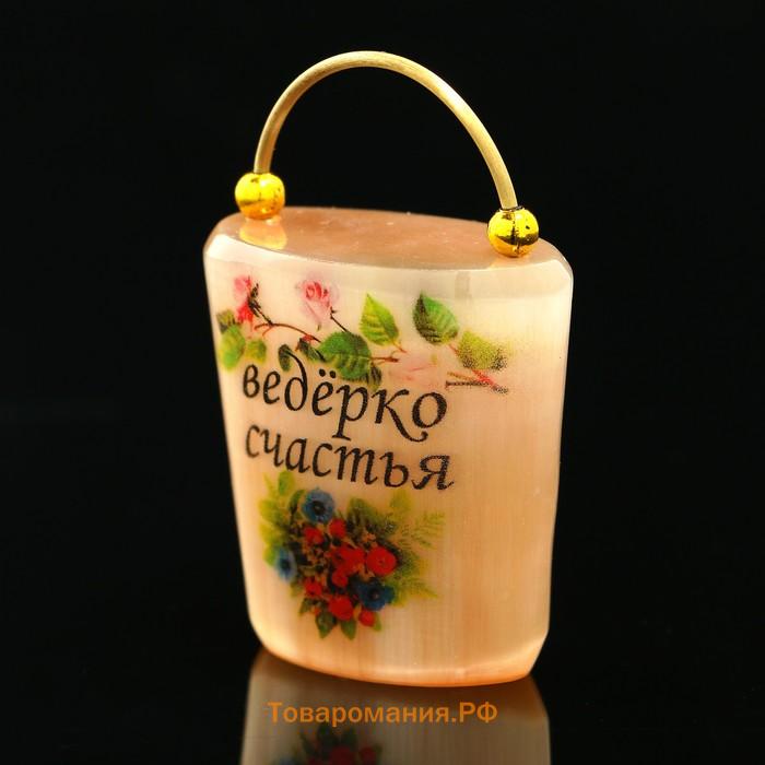 Фигурка-оберег «Ведёрко счастья», селенит