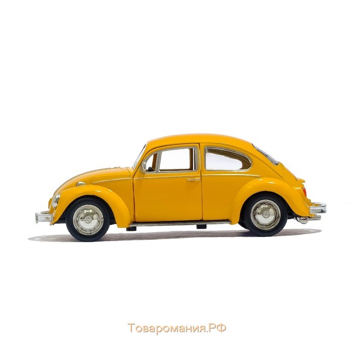 Машина металлическая VOLKSWAGEN BEETLE 1967, 1:32, открываются двери, инерция, цвет красный