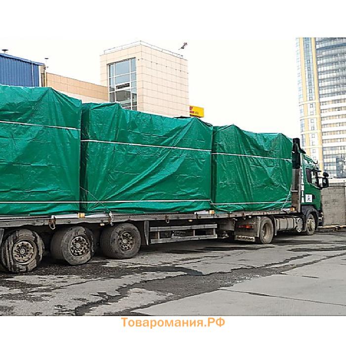 Тент защитный, 3×2 м, плотность 90 г/м², УФ, люверсы шаг 1 м, тарпаулин, МИКС