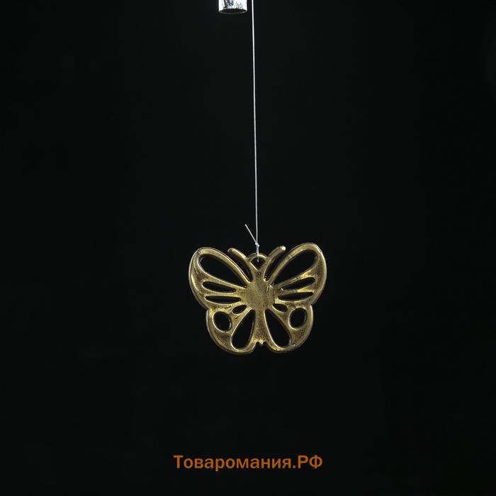Музыка ветра «Бабочки», металл, 4 трубки, 60 см