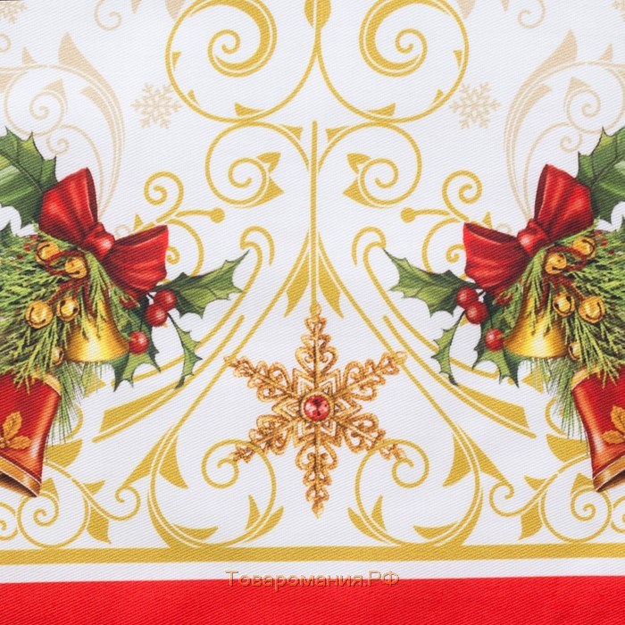 Дорожка на стол новогодняя «: Новогодняя сказка», 30 × 70 см, 100 % хлопок, саржа, 190 г/м²