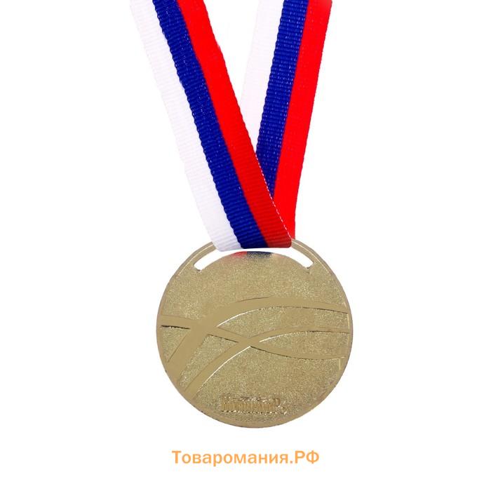 Медаль золото «Гимнастика», d=5 см, с лентой