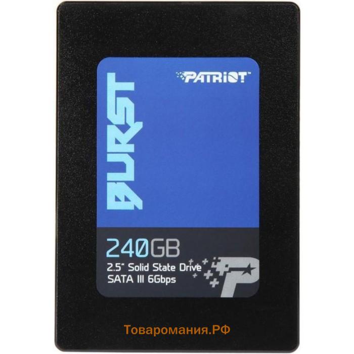 Накопитель SSD Patriot SATA III PBU240GS25SSDR Burst 240Gb 2.5"