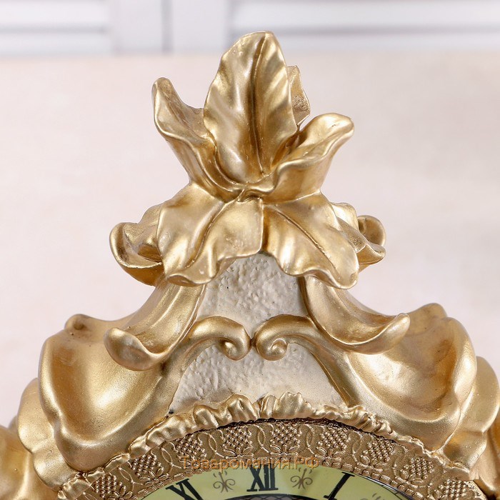 Часы настольные каминные "Рококо", 38 х 17.5 х 10 см