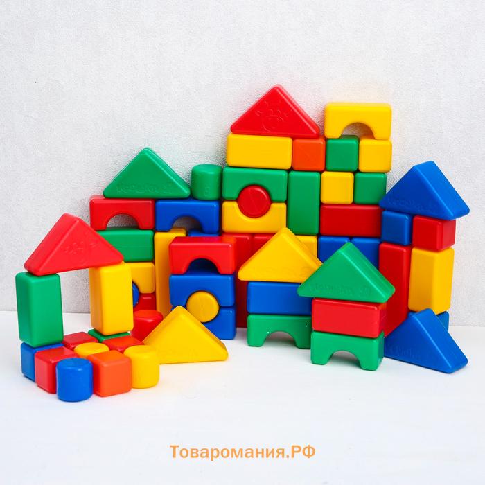 Кубики детские «Смешарики», набор 60 элементов, 4×4 см
