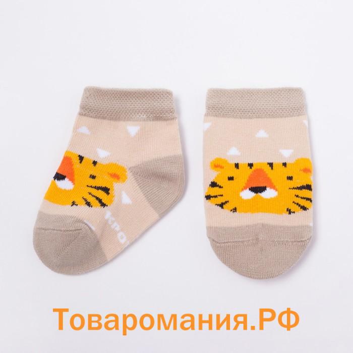 Набор новогодних носков Крошка Я "Тигрёнок", 2 пары, 8-10 см