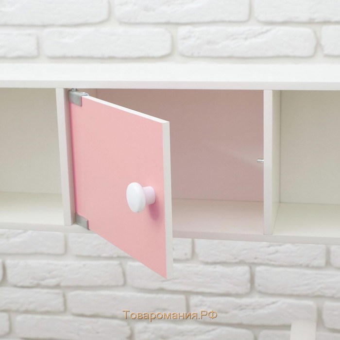 Игровая мебель «Кухонный гарнитур», световые и звуковые эффекты, цвет розовый, интерактивная панель
