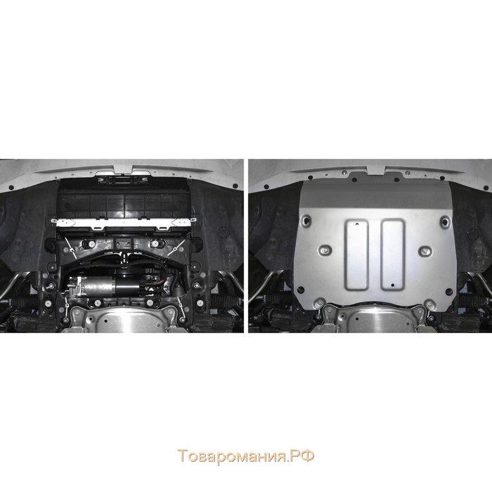 Защита радиатора и картера Rival BMW X7 G07 (30d; 40i; M50d) 2019-, al 4mm, 333.0533.1