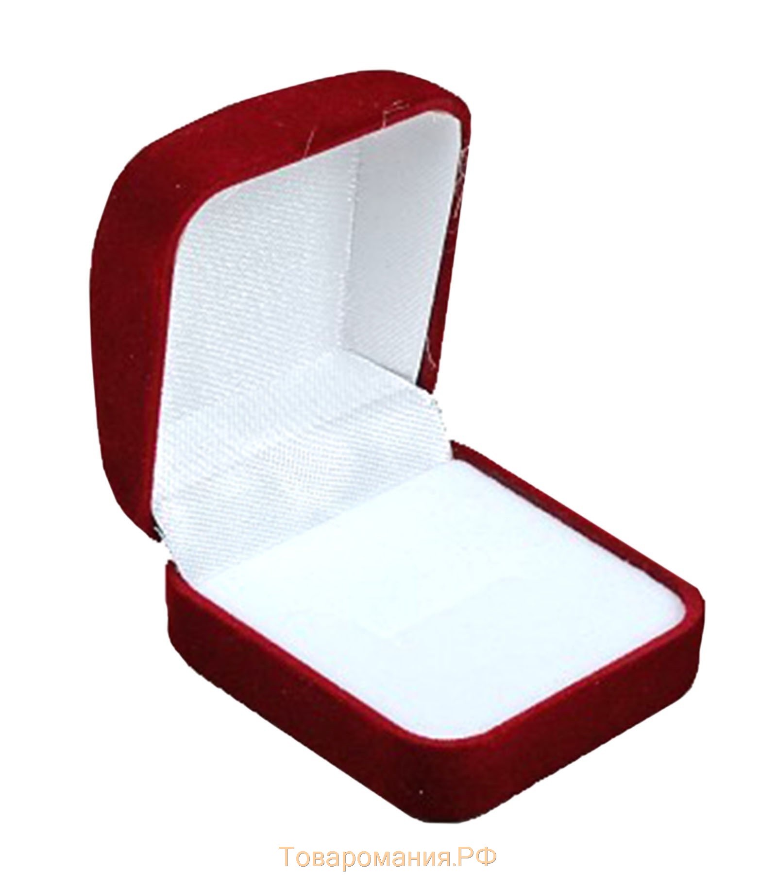 Футляр бархатный под кольцо «Классический», 5×5,5×3, цвет красный, вставка белая