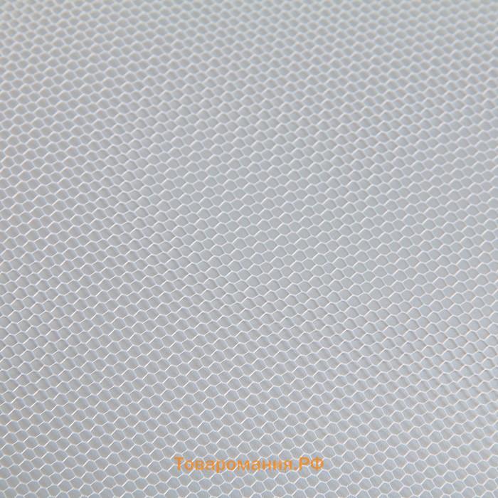 Сетка антимоскитная на окна для защиты от насекомых, 150×150 см, крепление на липучку, белая