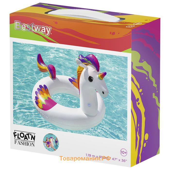 Круг для плавания Fantasy Unicorn, 119 x 91 см, 36159 Bestway
