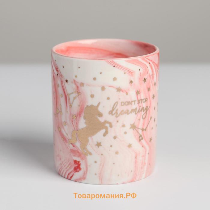 Кашпо для цветов с тиснением, «Единорог», 8×9.5 см