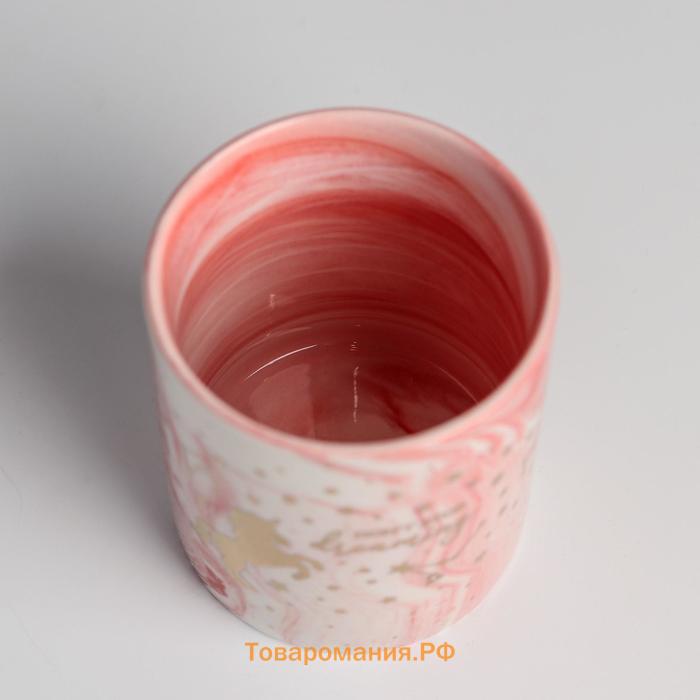 Кашпо для цветов с тиснением, «Единорог», 8×9.5 см