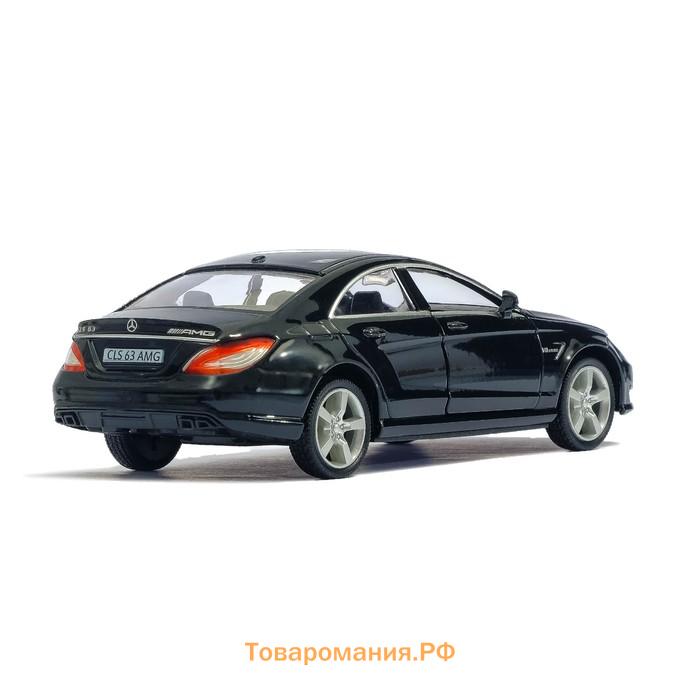 Машина металлическая MERCEDES-BENZ CLS63 AMG, 1:32, открываются двери, инерция, цвет чёрный