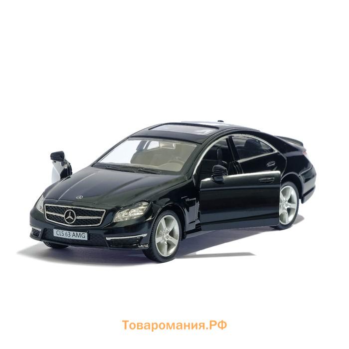 Машина металлическая MERCEDES-BENZ CLS63 AMG, 1:32, открываются двери, инерция, цвет чёрный