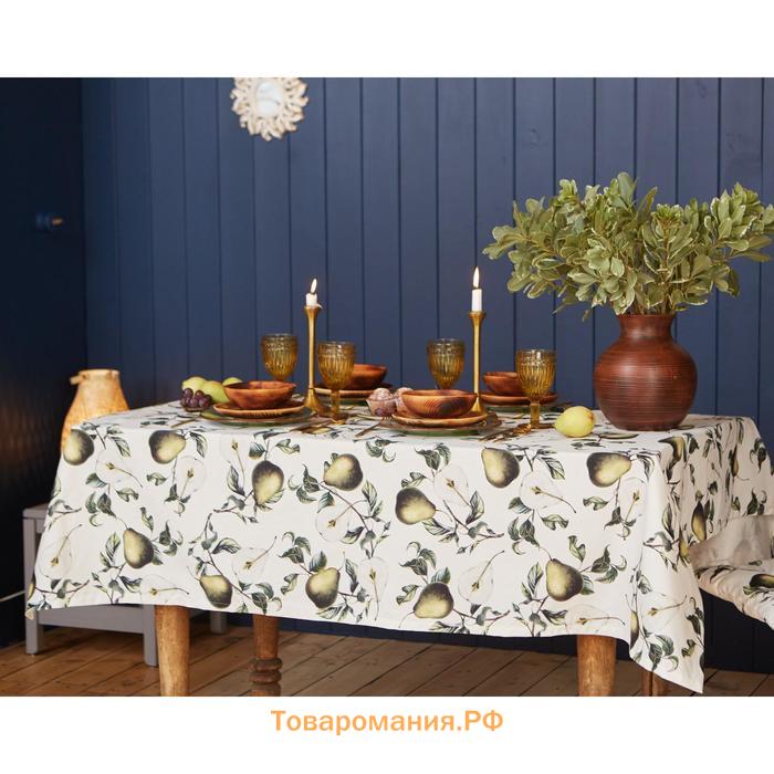 Скатерть  «Груши» 149×110 см, 100% хлопок, саржа 190 г/м²