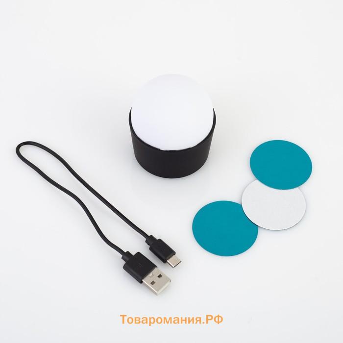 Проектор «Мини диско-шар» 8 см, реакция на звук, 5 В, свечение RGB