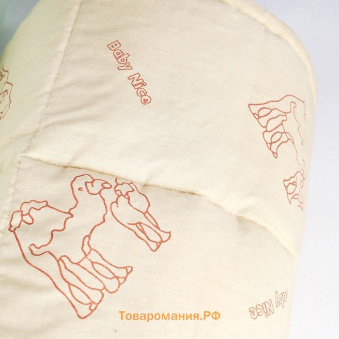 Одеяло стеганое, размер 105х140 см, верблюжий пух