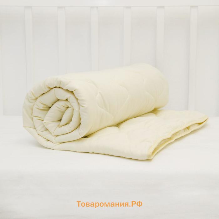 Одеяло стеганое, размер 105х140 см, овечья шерсть