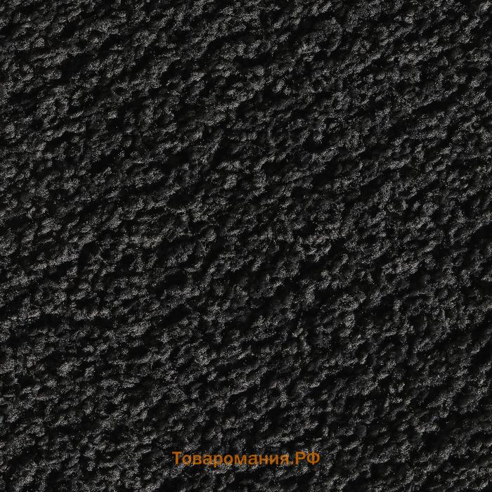 Ковер СПОРУП, короткий ворс, 133x195 см, цвет чёрный