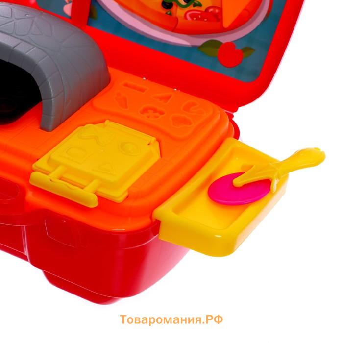 Набор для игры с пластилином «Пиццерия», 4 баночки с пластилином