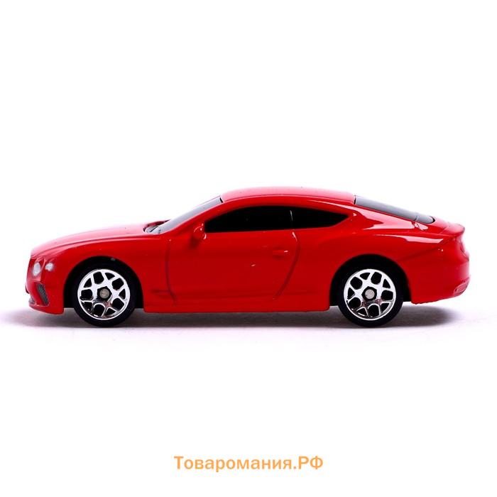 Машина металлическая BENTLEY CONTINENTAL GT, 1:64, цвет красный