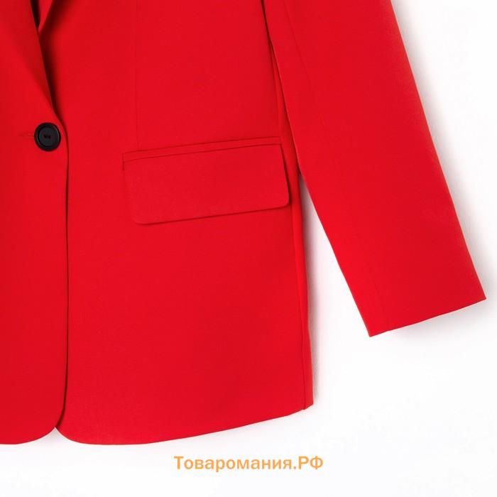 Пиджак женский однобортный MIST р. 46, красный