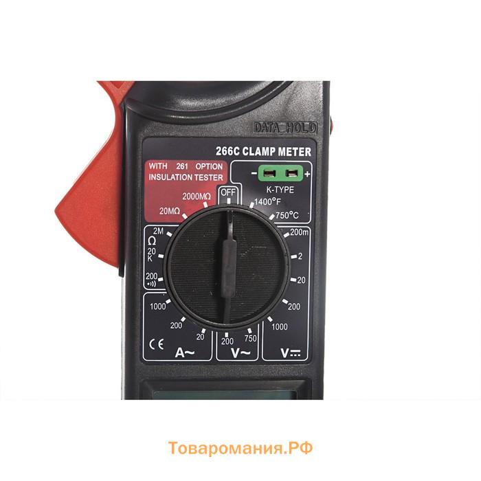 Клемметр TEK DT 266С, 200-1000 А, режим прозвонка