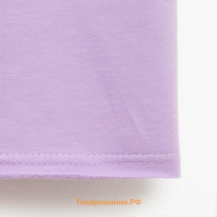 Костюм детский (футболка, шорты) MINAKU: Casual Collection цвет лиловый, рост 110