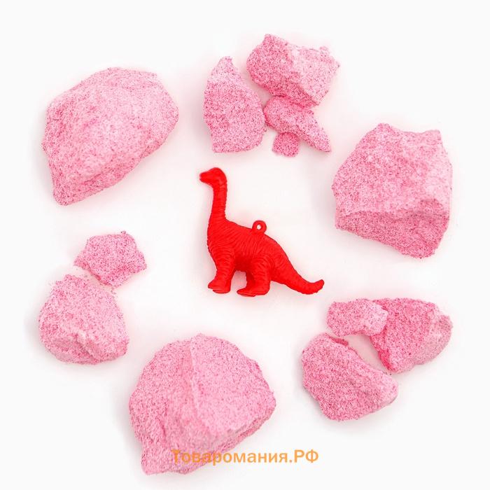 Бомбочка для ванны "Яйцо дракона" розовая, с игрушкой, 140 г
