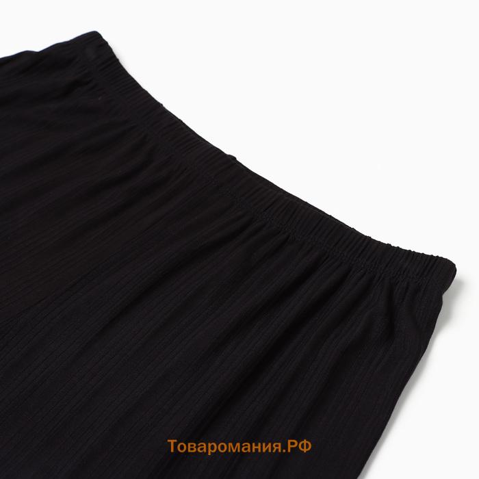Пижама женская (футболка, шорты) KAFTAN Black, размер 52-54