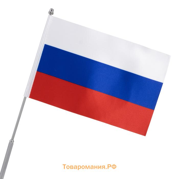 Флагшток настольный, с двумя флагами России
