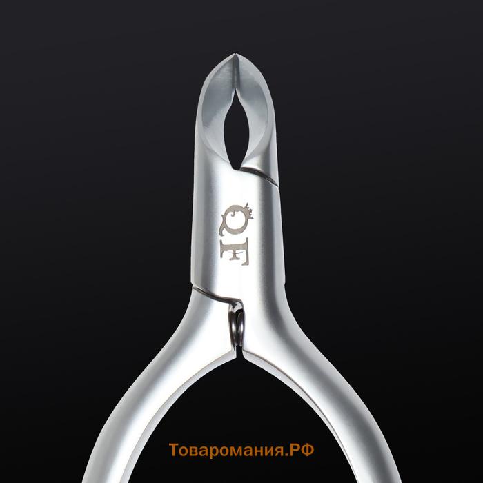 Кусачки маникюрные для кутикулы «Premium satin», скрытая пружина, матовые, 10.3 см, длина лезвия-4 мм