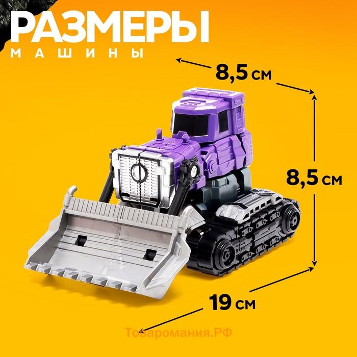 Робот «Спецбот. Бульдозер», трансформируется, собирается в 1 большого из 7 роботов