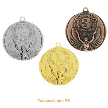 Медаль призовая бронза 017, d=4.5 см, 3 место, без ленты