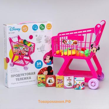 Продуктовая тележка, Минни Маус, розовая