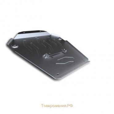 Защита КПП и РК Rival для Porsche Cayenne (V - 3.0d; 4.8T) 2010-2014, крепеж в комплекте, алюминий 4 мм