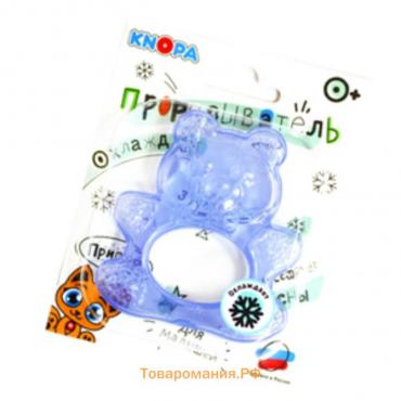 Прорезыватель охлаждающий с водой «Мишка», цвет МИКС, КНОПА