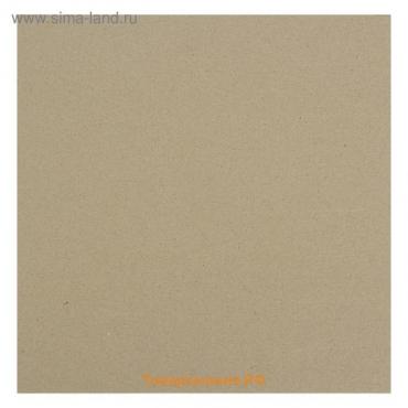 Картон переплетный 2.5 мм, 30 х 30 см, 10 листов, 1500 г/м", серый