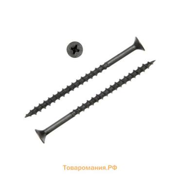 Саморез 4.2×70 мм ТУНДРА PREMIUM, потай, крупная резьба, шлиц PH, фосфатированный, 1 кг