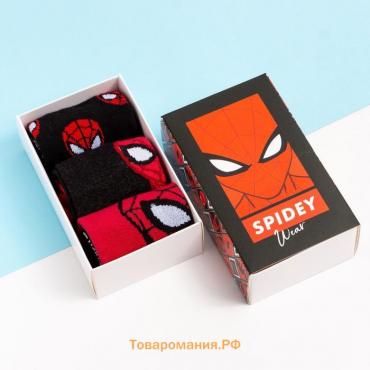 Набор носков "Spidey", Человек-Паук, 3 пары, 20-22 см