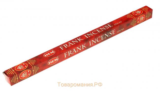 Благовония HEM "Frank incense. Ладан", 8 палочек в упаковке, четырёхгранник