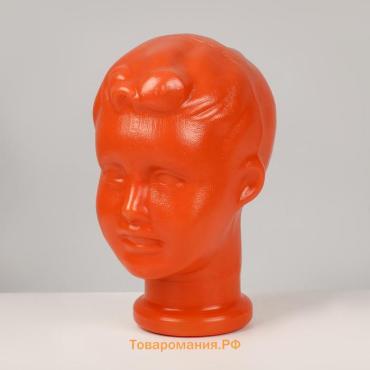 Голова детская «Мальчик», оранжевая