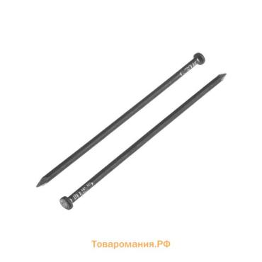 Гвозди ТУНДРА, строительные, ГОСТ 4028-63, без покрытия, 6×200 мм, фасовка 0.2 кг