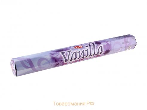 Благовония HEM "Vanilla. Ваниль", 20 палочек в упаковке, шестигранник