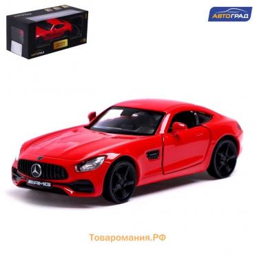 Машина металлическая MERCEDES-AMG GT S, 1:32, открываются двери, инерция, цвет красный